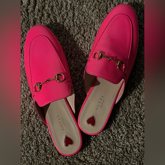Gucci Princetown Hot Pink Mule sz 41 - Picture 1 of 3